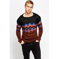 Colour Block Zig-Zag Jumper