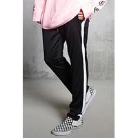 contrast stripe knit joggers