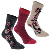 Cote De Moi 3 Pack Design Socks Ladies