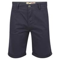 cotton chino shorts in dark blue tokyo laundry