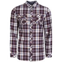 cotton flannel checked shirt in cardinal red tokyo laundry