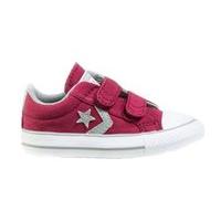 converse star player 2v canvas shoes infants rhubarb