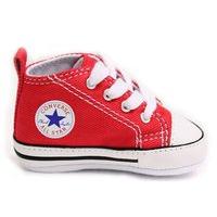 converse chuck taylor all star first star crib shoes baby red