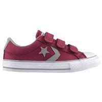 converse star player 3v canvas shoes youth rhubarb