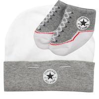 Converse Baby Hat and Bootie Gift Set