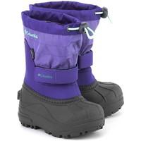 columbia powderbug plus ii boyss childrens snow boots in purple