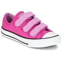 Converse Chuck TAYLOR ALL STAR 3V -OX girls\'s Children\'s Shoes (Trainers) in pink
