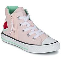 Converse CHUCK TAYLOR ALL STAR SPORT ZIP WATERMELON HI girls\'s Children\'s Shoes (High-top Trainers) in pink