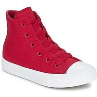 Converse CHUCK TAYLOR All Star II HI boys\'s Children\'s Shoes (High-top Trainers) in red