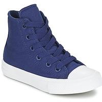 Converse CHUCK TAYLOR All Star II HI boys\'s Children\'s Shoes (High-top Trainers) in blue