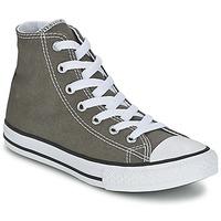 converse all star hi girlss childrens shoes high top trainers in grey