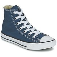 converse all star hi girlss childrens shoes high top trainers in blue