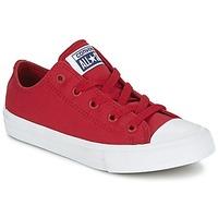 Converse CHUCK TAYLOR All Star II OX boys\'s Children\'s Shoes (Trainers) in red