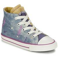 Converse ALL STAR PARTY HI girls\'s Children\'s Shoes (High-top Trainers) in blue