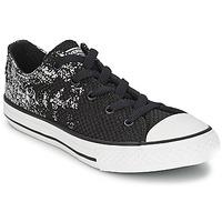 Converse ALL STAR GLAM OX girls\'s Children\'s Shoes (Trainers) in black