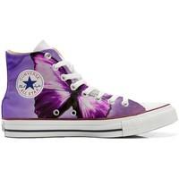 Converse All Star girls\'s Children\'s Shoes (High-top Trainers) in Purple