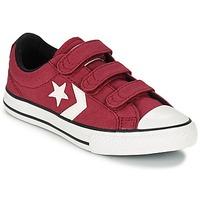 Converse STAR PLAYER 3V VINTAGE CANVAS OX boys\'s Children\'s Shoes (Trainers) in red