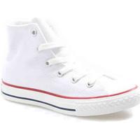 Converse Junior White Chuck Taylor Hi Trainers boys\'s Children\'s Shoes (High-top Trainers) in white