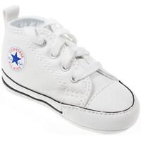 Converse All Star Chuck Taylor First Star Toddler Optical White High Top boys\'s Children\'s Shoes (High-top Trainers) in white
