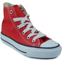 Converse ALL STAR boys\'s Children\'s Shoes (High-top Trainers) in red
