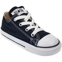 Converse Toddlers Navy All Star Ox Trainers boys\'s Children\'s Shoes (Trainers) in blue