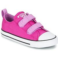 Converse Chuck TAYLOR ALL STAR 2V -OX girls\'s Children\'s Shoes (Trainers) in pink
