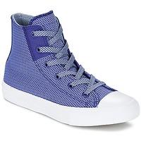 Converse CHUCK TAYLOR ALL STAR II BASKETWEAVE FUSE TD HI boys\'s Children\'s Shoes (High-top Trainers) in blue