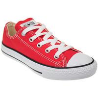 Converse Junior Red All Star Ox Trainers boys\'s Children\'s Shoes (Trainers) in red