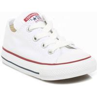 Converse Toddler White All Star Ox Trainers boys\'s Children\'s Shoes (Trainers) in white