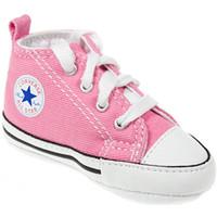 Converse All Star Chuck Taylor First Star Kids Pink High Top Canvas Boot boys\'s Children\'s Shoes (High-top Trainers) in pink