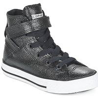 Converse CHUCK TAYLOR ALL STAR BREA METALLIC CUIR HI girls\'s Children\'s Shoes (High-top Trainers) in black