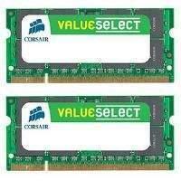 corsair value select sodimm 4gb 2x2gb pc2 5300 667mhz ddr2 sdram memor ...