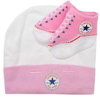 Converse Baby Hat and Bootie Gift Set