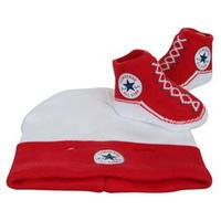 converse baby hat and bootie gift set