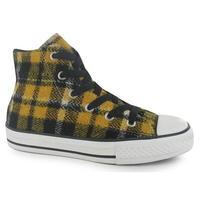 converse hi plaid junior trainers