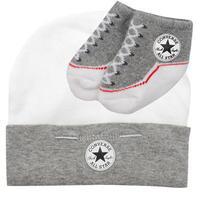 converse baby hat and bootie gift set