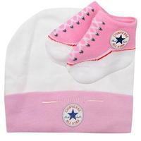 Converse Baby Hat and Bootie Gift Set