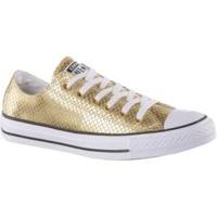 Converse Chuck Taylor All Star Low Metallic Scaled Leather gold/black/white