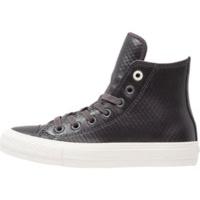 Converse Chuck II Mesh Back Leather Hi - almost black/parchment/gum