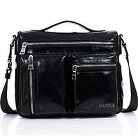 Cowhide Briefcase Men Business Shoulder Bag Genuine Leather Crossbody Bags Mens Trendy Male Handbag Leisure D8731-1