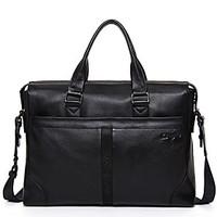 Cowhide Man Business Handbag High Quality Men\'s Messenger Bag Solid Color Men Tote Transverse Briefcase D8050-1