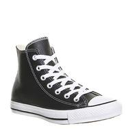 Converse All Star Hi Lthr BLACK WHITE