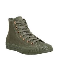 Converse All Star Hi Lthr BURNT OLIVE CRYSTAL ROSE EXCLUSIVE