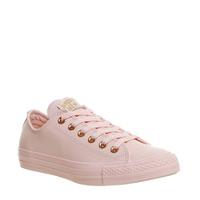 converse allstar low lthr vapour pink rose gold snake exclusive