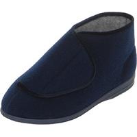 Cosyfeet Eliza Single Slipper Navy - Left Foot