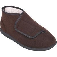 Cosyfeet Robbie Single Slipper Brown - Right Foot