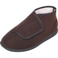 Cosyfeet Robbie Single Slipper Brown - Left Foot