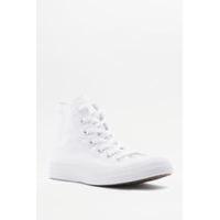 converse chuck taylor all star all white high top trainers white