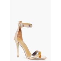 contrast two part heel rose gold
