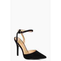 court sling back stiletto black